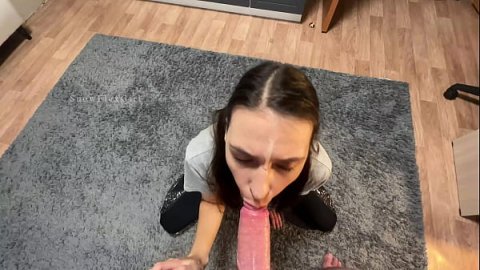 Cum on face, please