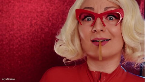 ASMR mukbang latex eating video - in braces
