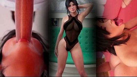 The stepmother lets her stepson do whatever he wants, because his big cock turns her into a submissive bitch. eng sub